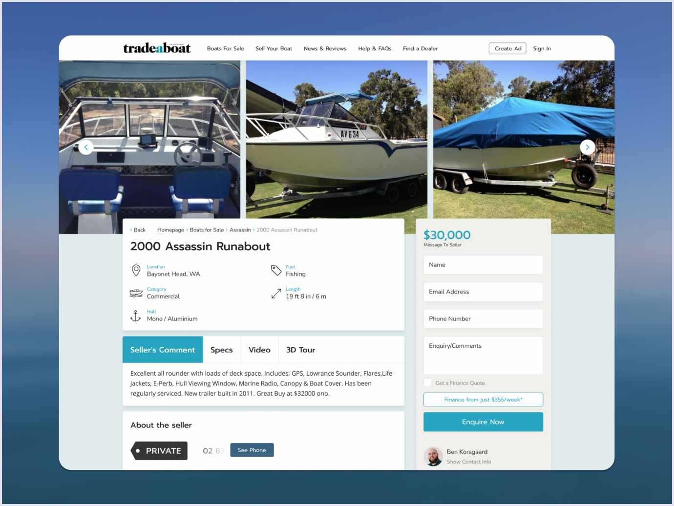 Trade A Boat boat sales marketplace by Codica Trade A Boat boat selling website