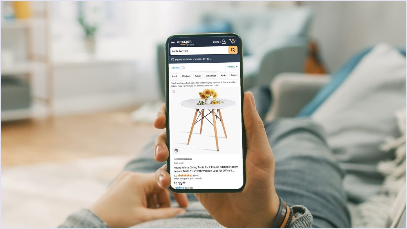 Amazon AI recommendation example Example of goods suggested by Amazon's AI
