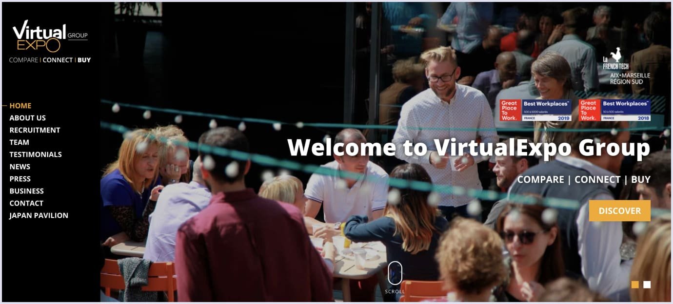 People networking at VirtualExpo
