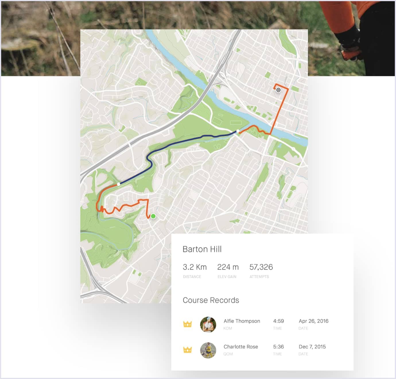 Segments routes in the Strava app User-made routes in the Strava app