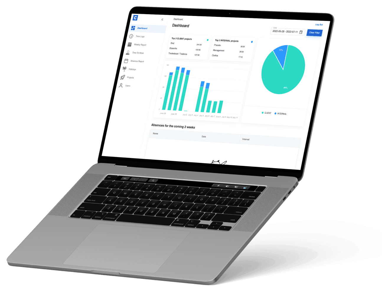 Time tracking software Time tracking software | Codica