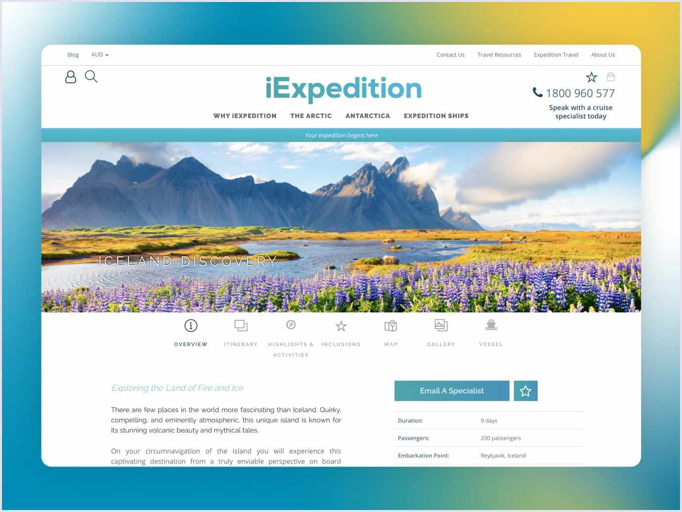 Example of the online travel marketplace by Codica