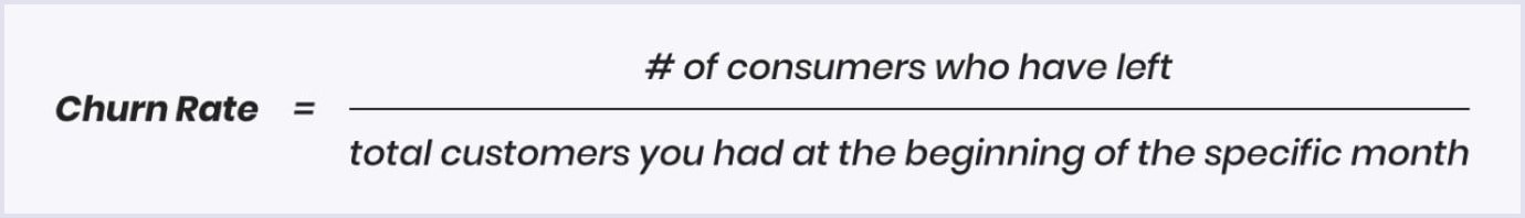 Churn rate formula