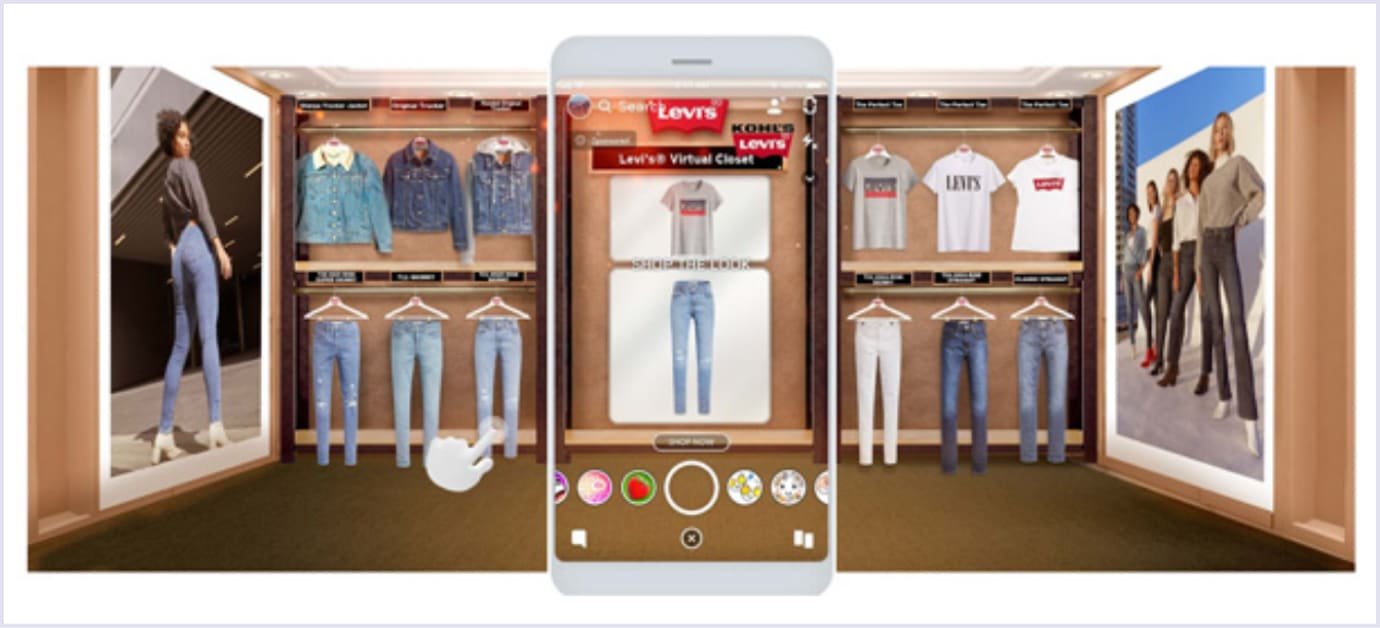 Kohl's Virtual Closet AI service Kohl's Virtual Closet AI feature
