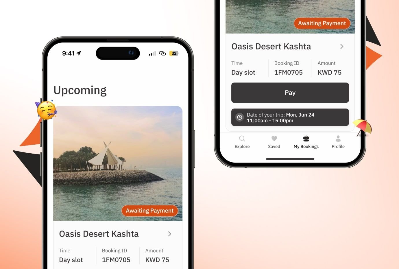 Picnic booking mobile app