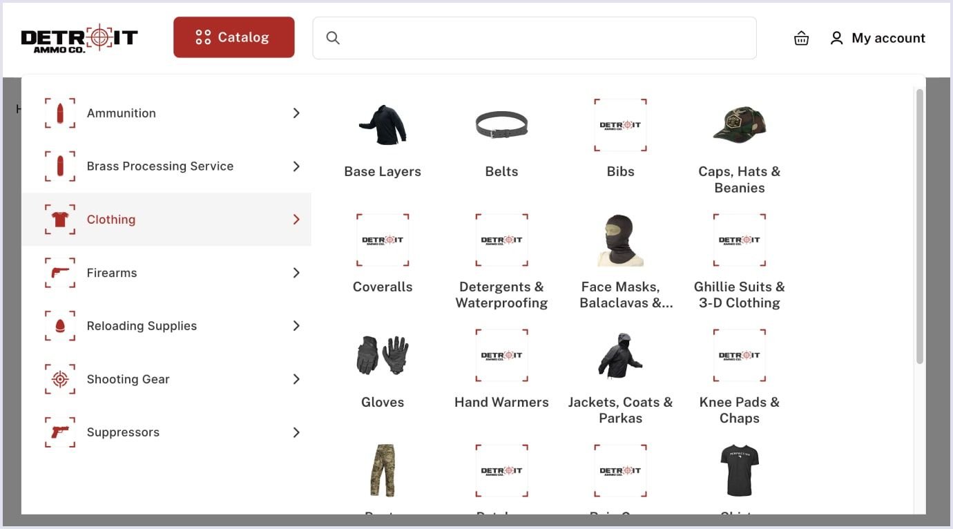 Smart sections for gun marketplace Readable marketplace sections example