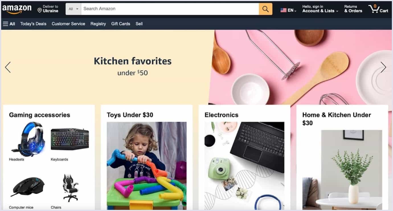 World's online marketplace: Amazon Amazon multinational technology company