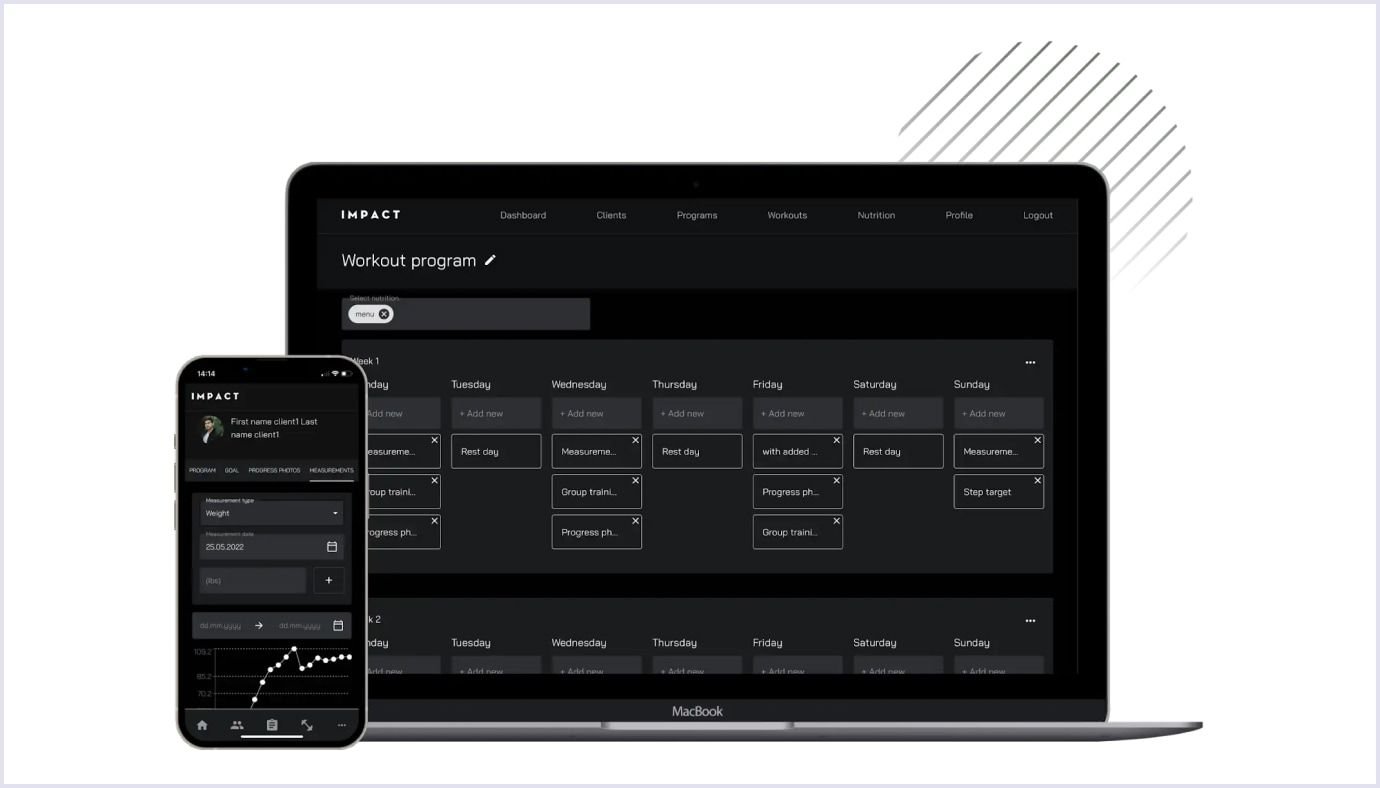 PWA example created by Codica team Impact progressive web app by Codica