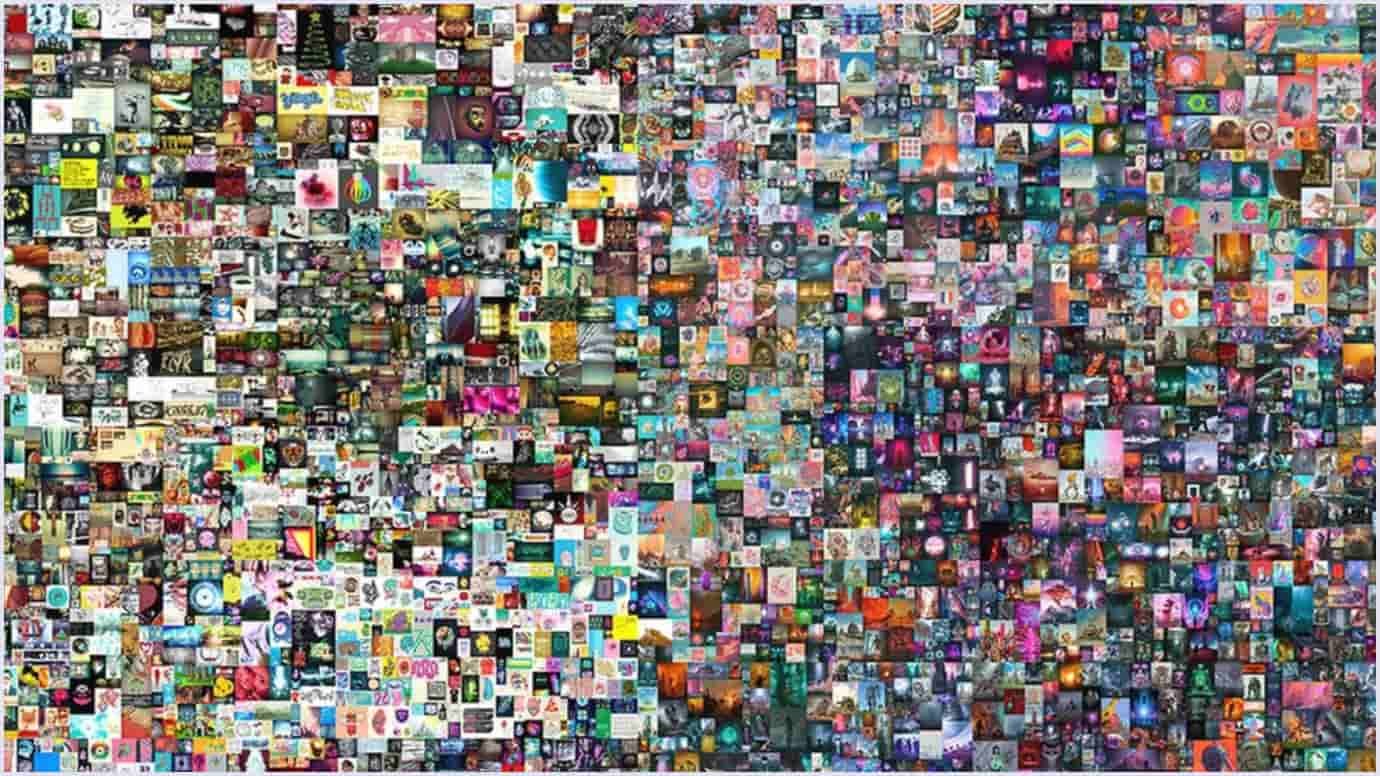 Beeple NFT artwork Everydays Beeple Everydays collage NFT sold at Christie’s
