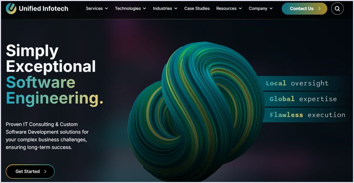 Unified Infotech as a leading software development company in the USA Unified Infotech as a top software development company in the USA