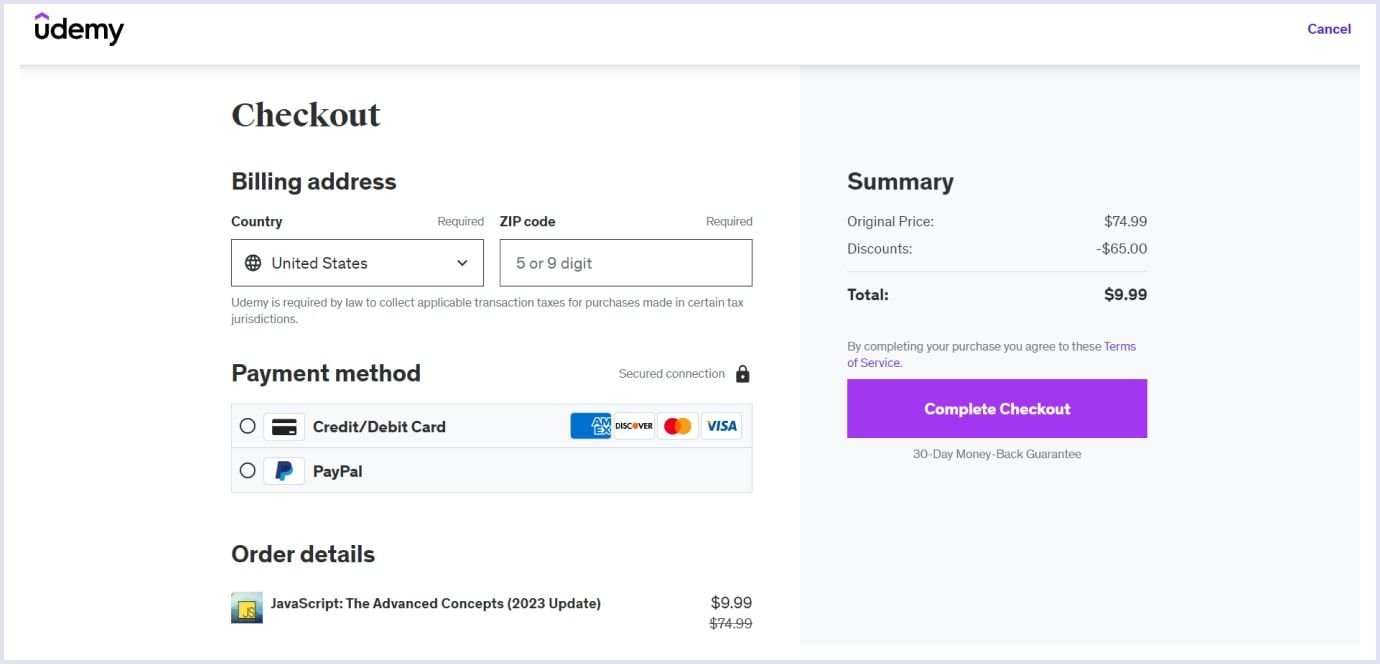 Udemy payment tools Udemy payment options