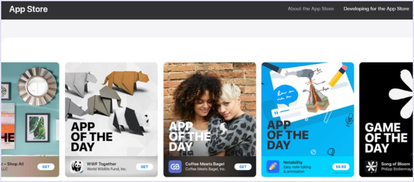 Apple App Store with mobile apps Apple App Store