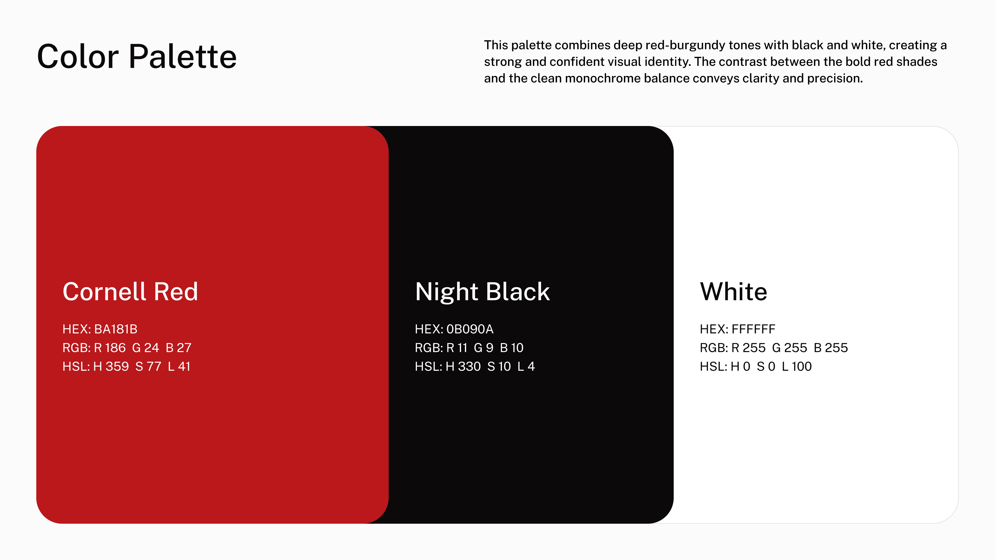 Firearm marketplace color palette