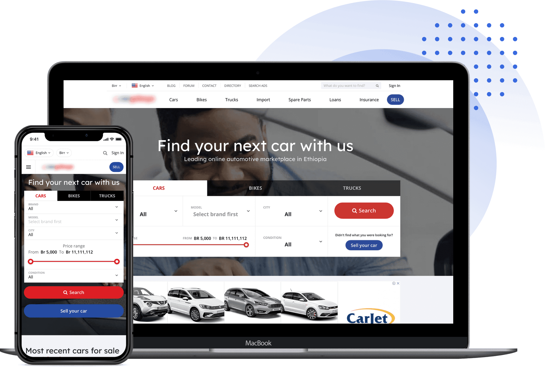 Fast-loading multi-vendor car marketplace | Codica
