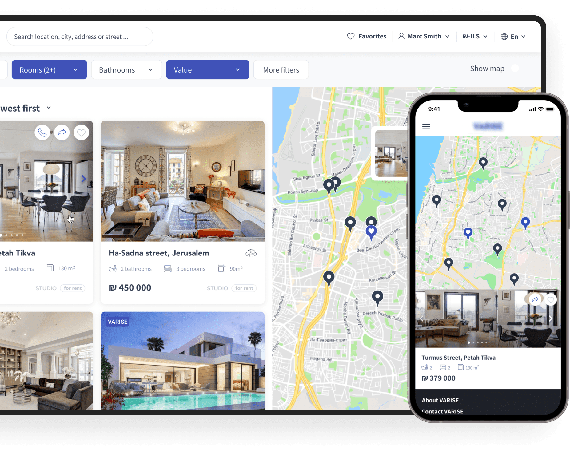 Map integration revealing the neighborhood for real estate SaaS | Codica Map integration revealing the neighborhood for real estate portal | Codica