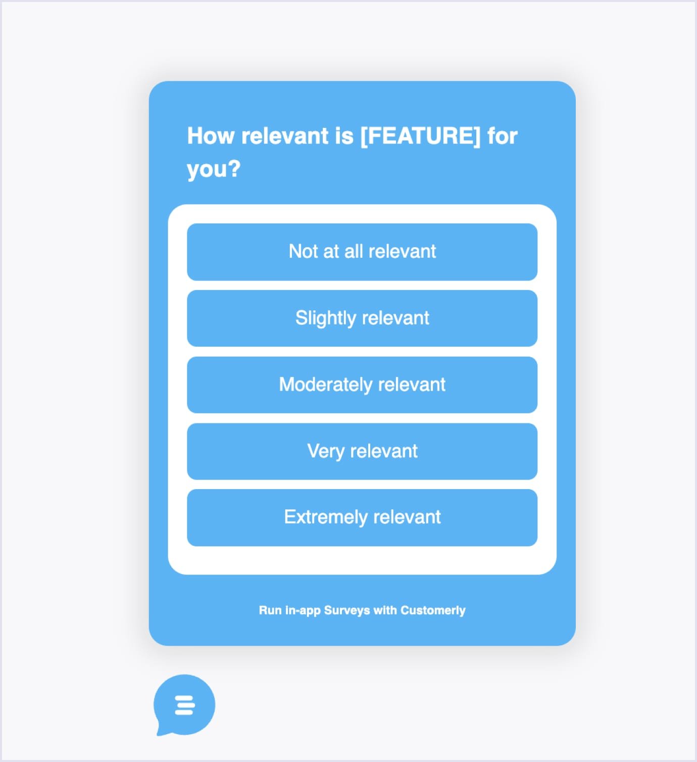 Example of gathering feedback