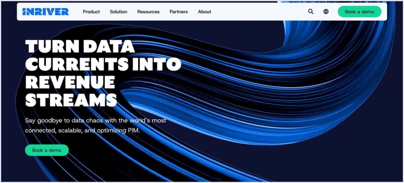 inRiver landing page inRiver PIM for scalable data management