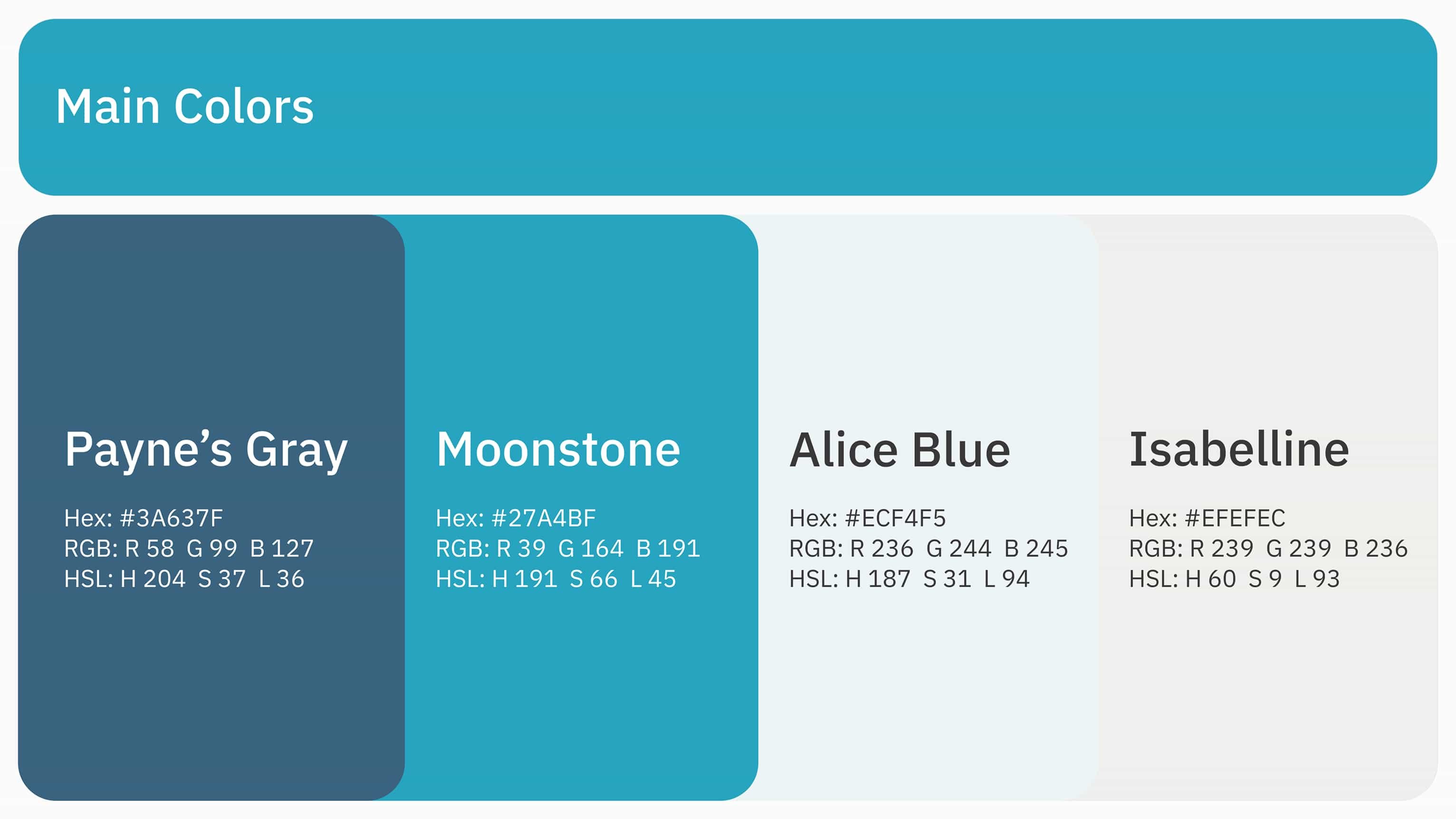 Boat-selling website primary colors Boat-selling website color palette