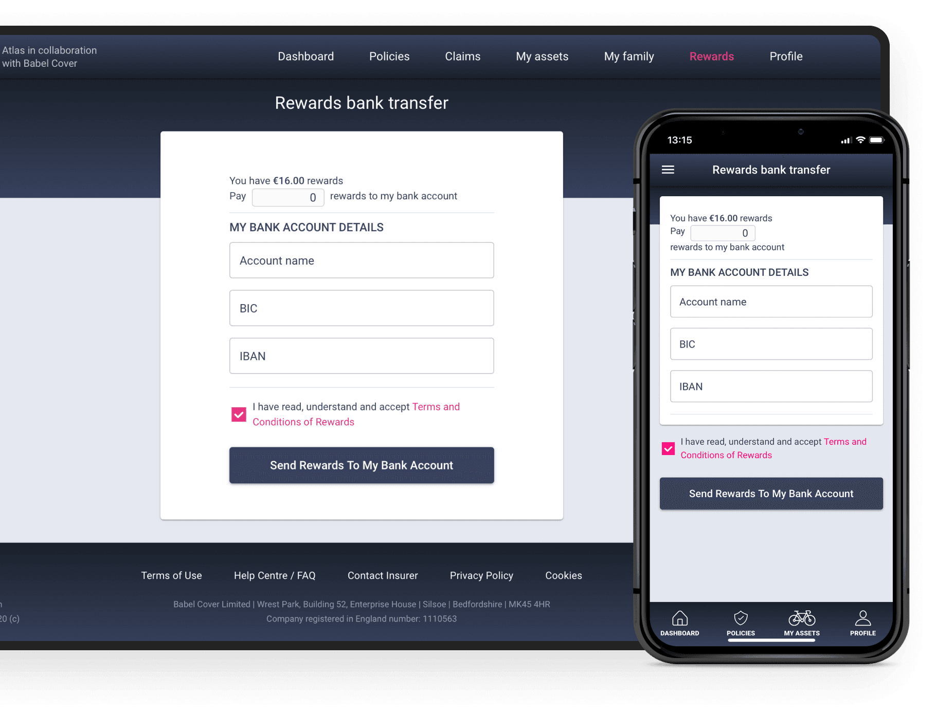 PWA for Babel cover: customer loyalty program