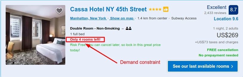 Demand constraint by Booking.com to attract buyers Demand constraint by Booking.com to attract buyers | Codica