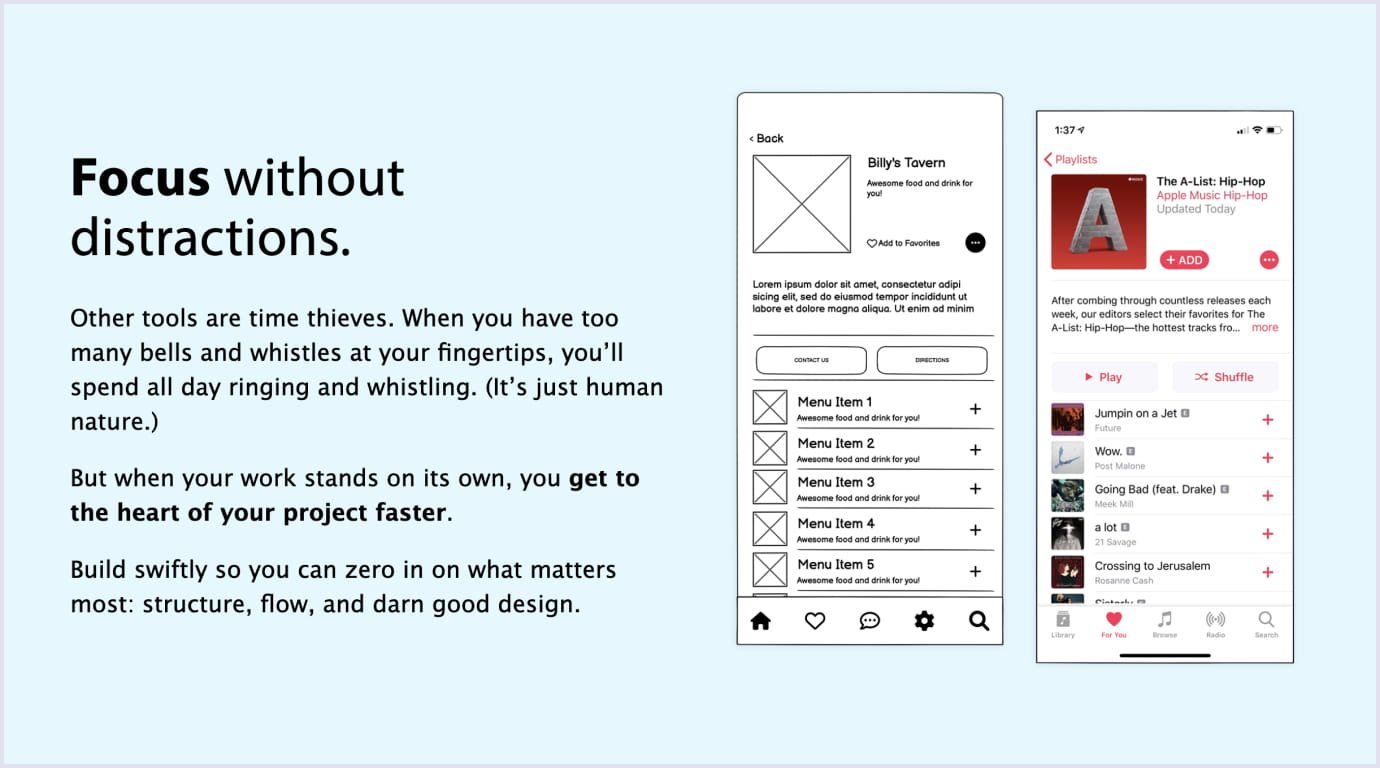 Balsamiq example Example of wireframes with Balsamiq