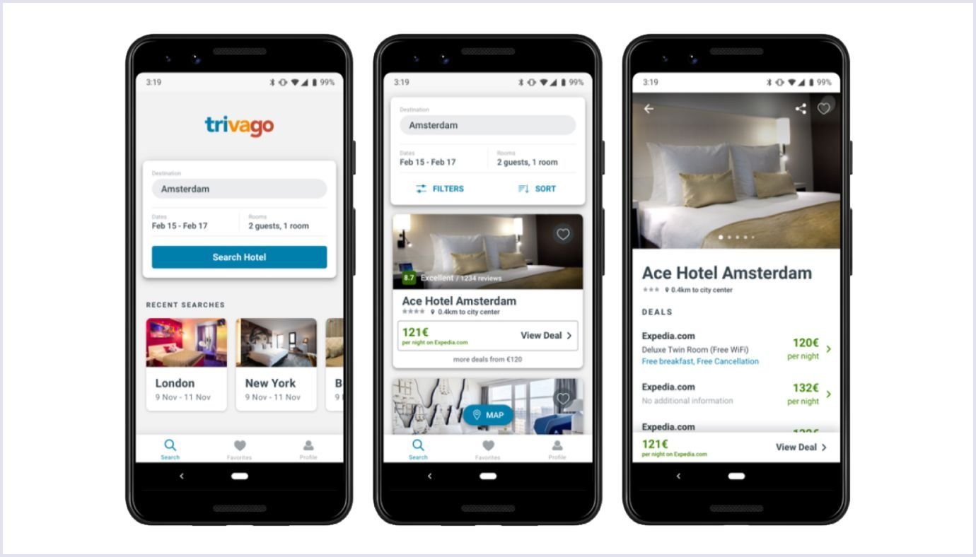 Progressive web app by Trivago PWA by Trivago