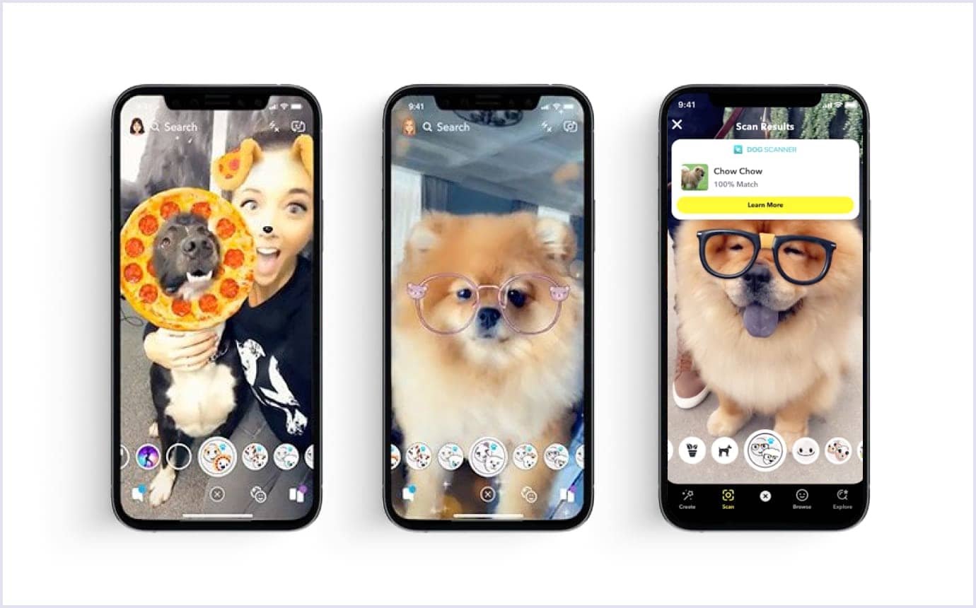 Snapchat lenses