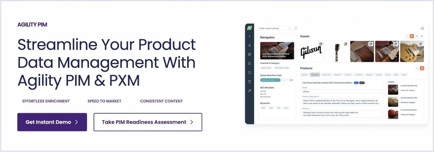 Agility PIM as a solid Product Information Management example