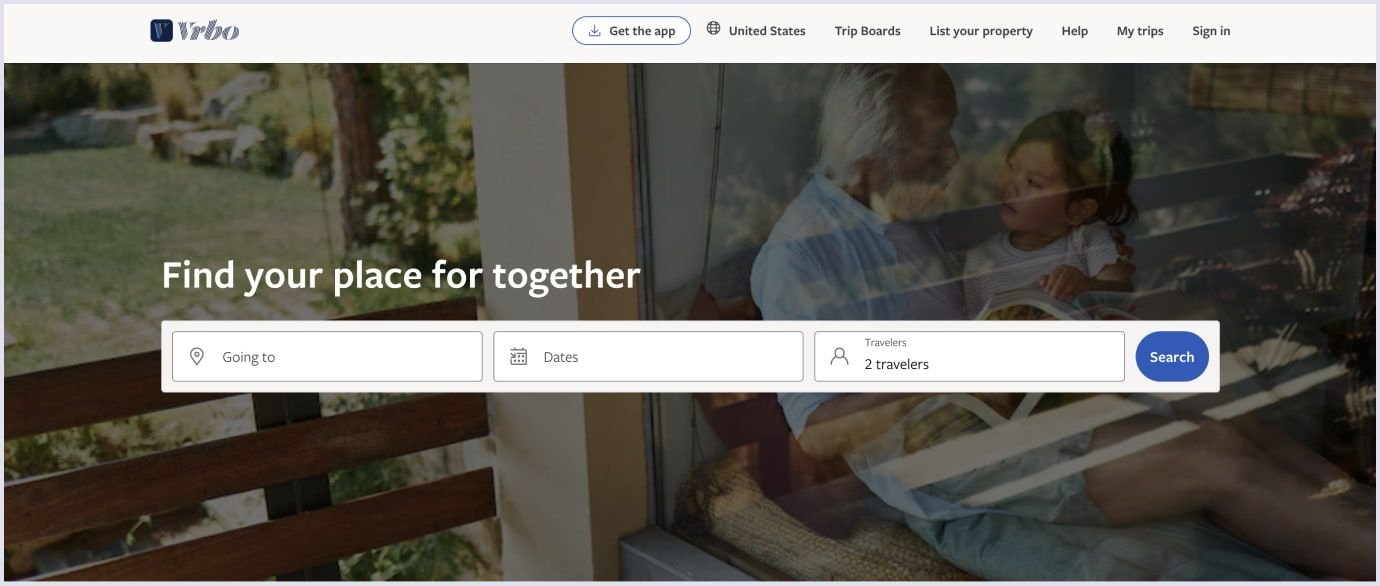 Home page of the Vbro website