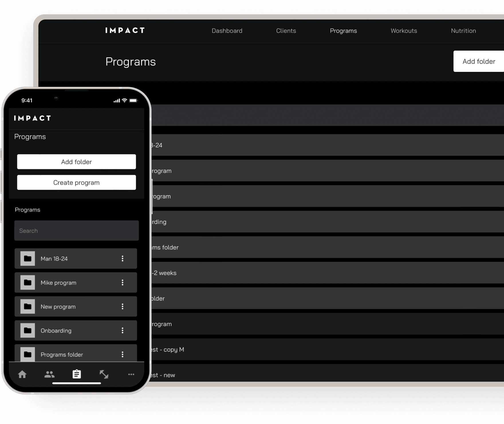 Impact fitness training management for trainers | Codica