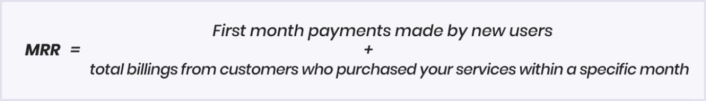 Monthly recurring revenue formula