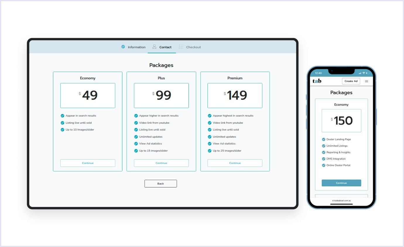 Subscription options made by Codica Boost options developed by Codica team