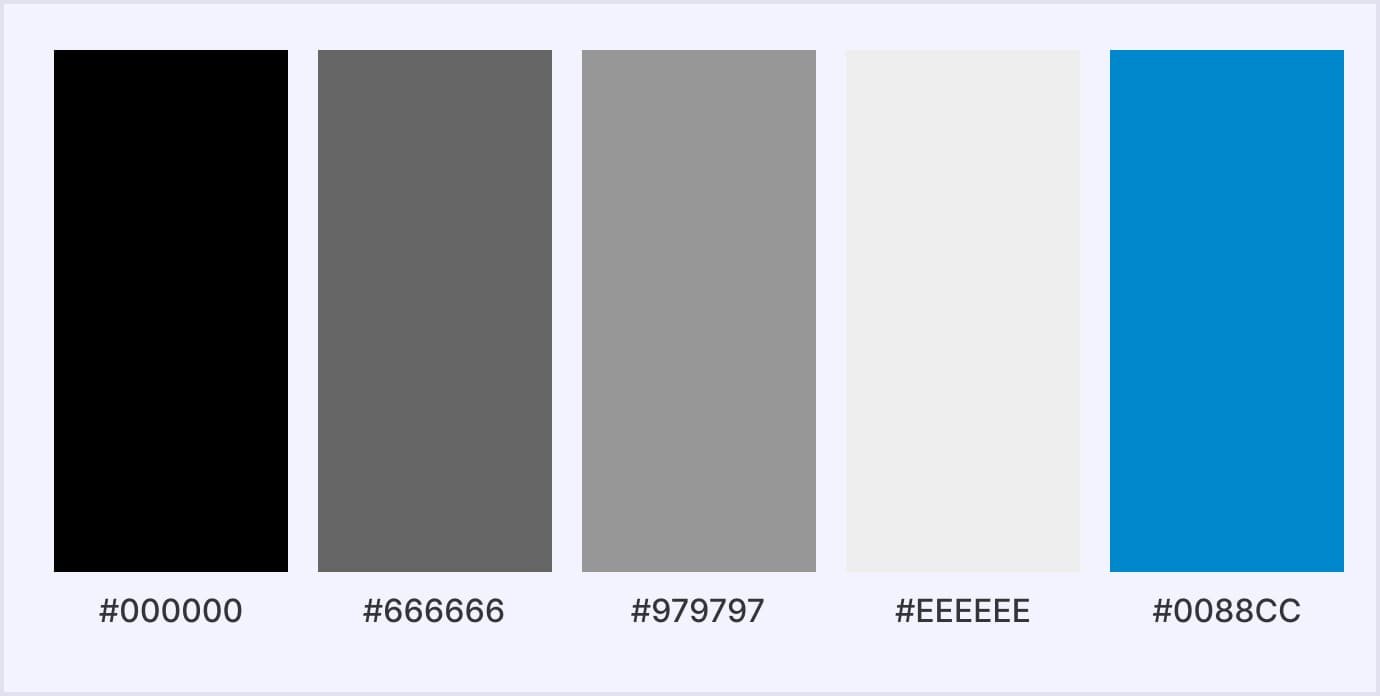 Apple color palette Color palette: Apple example