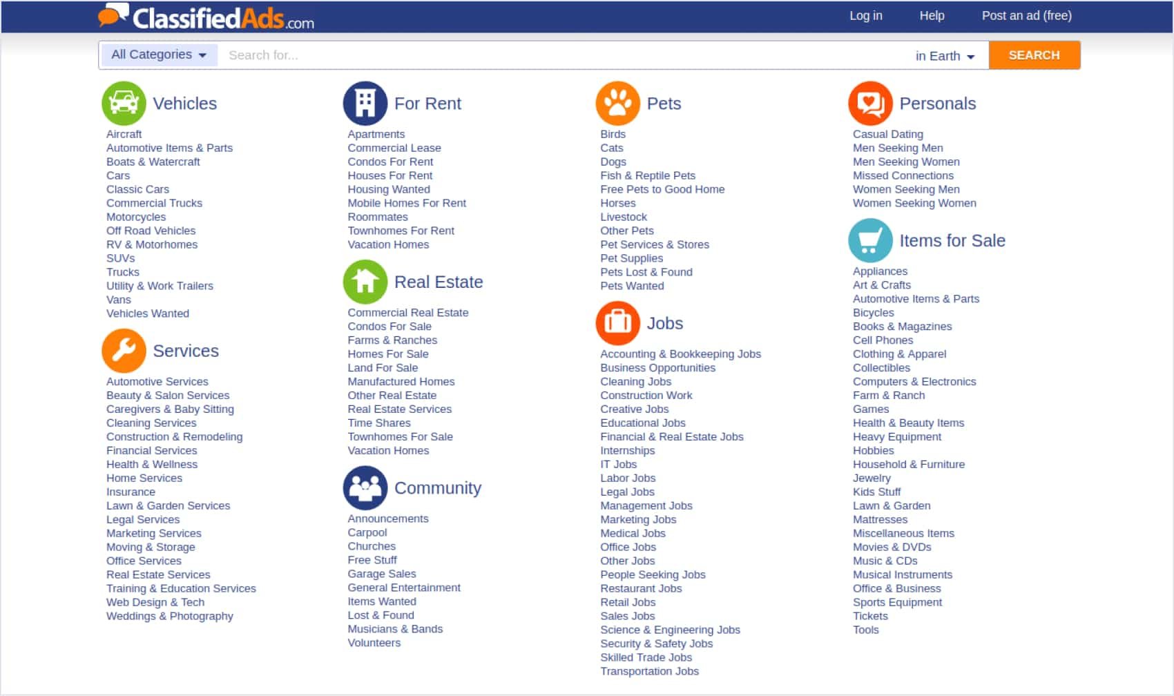 The interface of Classified Ads | Codica The interface of the Classified Ads website | Codica