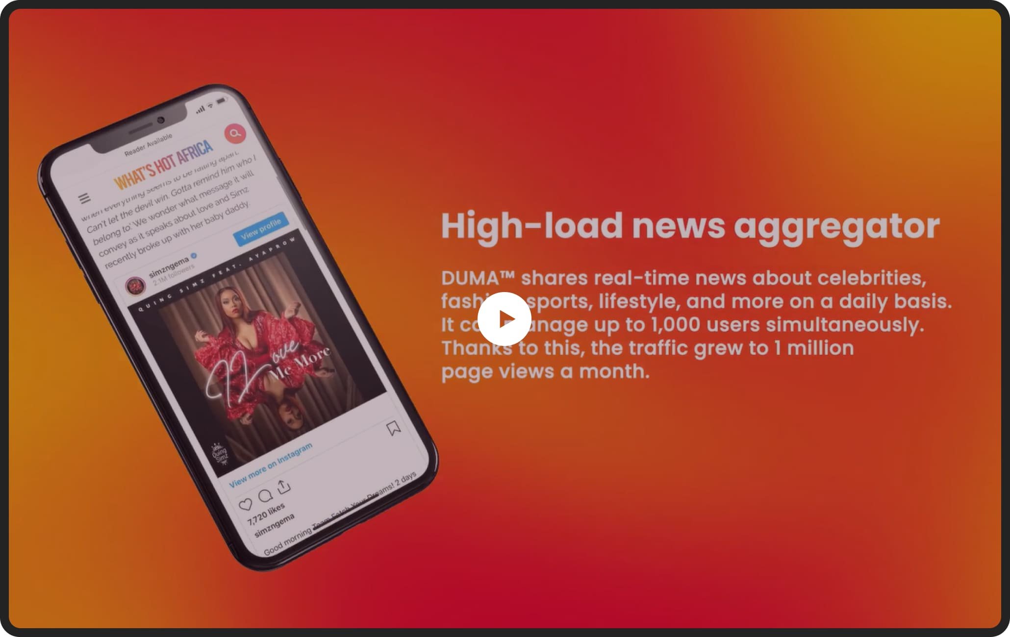 Play video case study | Codica