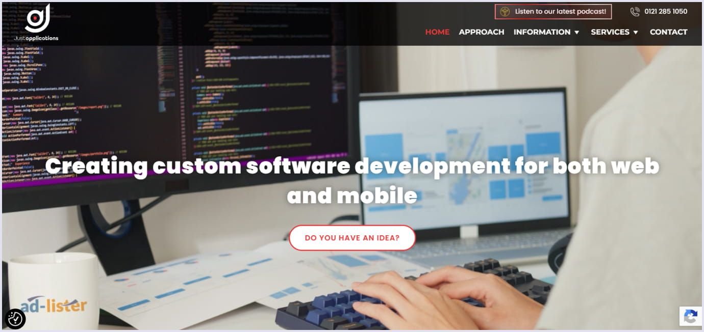 Just Applications Limited as a leading software development company in the UK Just Applications Limited as a top software development company in the UK