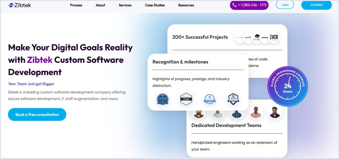 Zibtek as a leading software development company in the USA Zibtek as a top software development company in the USA