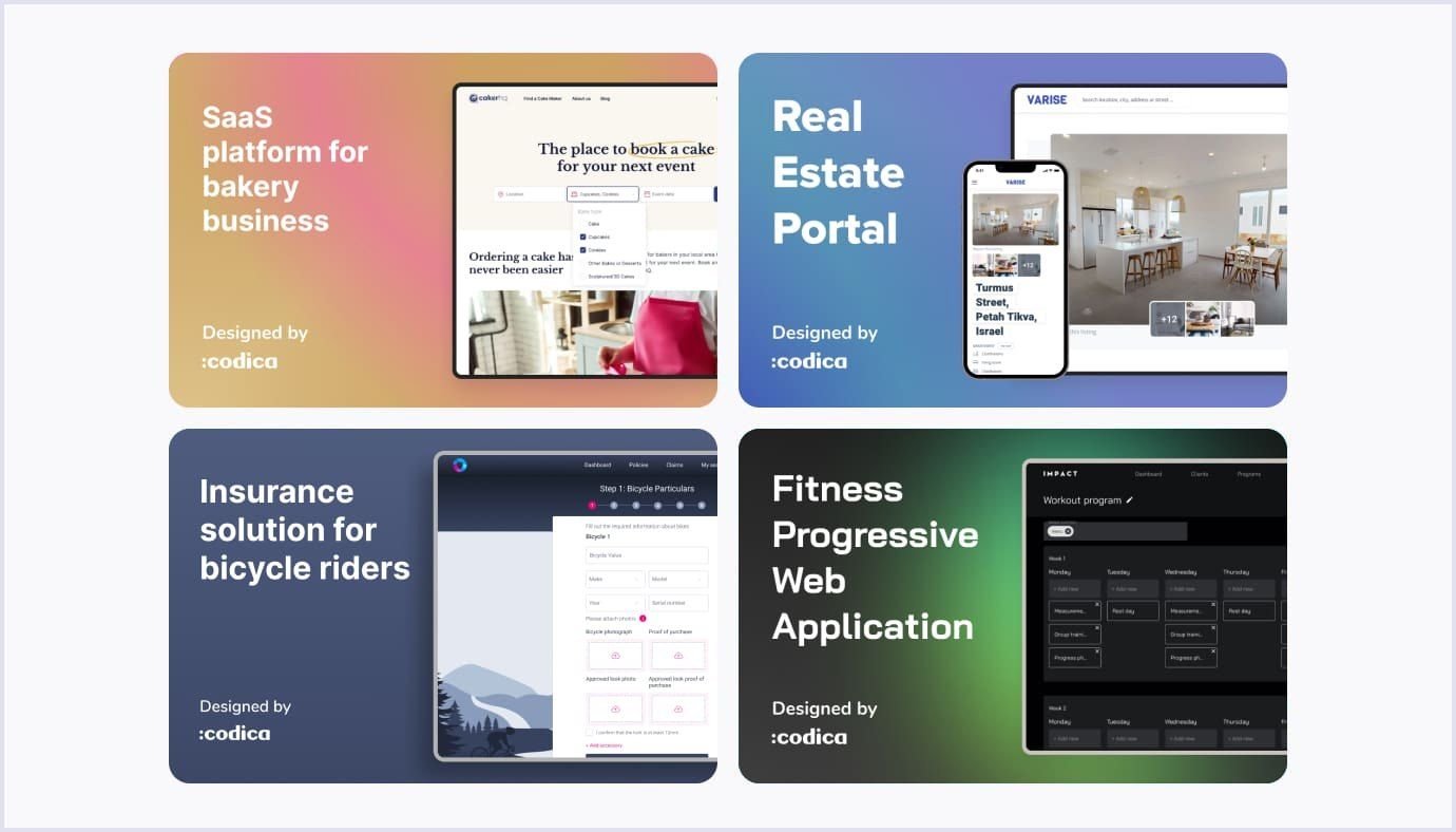 Website redesign examples by the Codica agency Website redesign examples by Codica