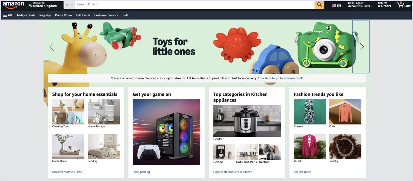 Amazon horizontal C2C marketplace Horizontal C2C marketplace