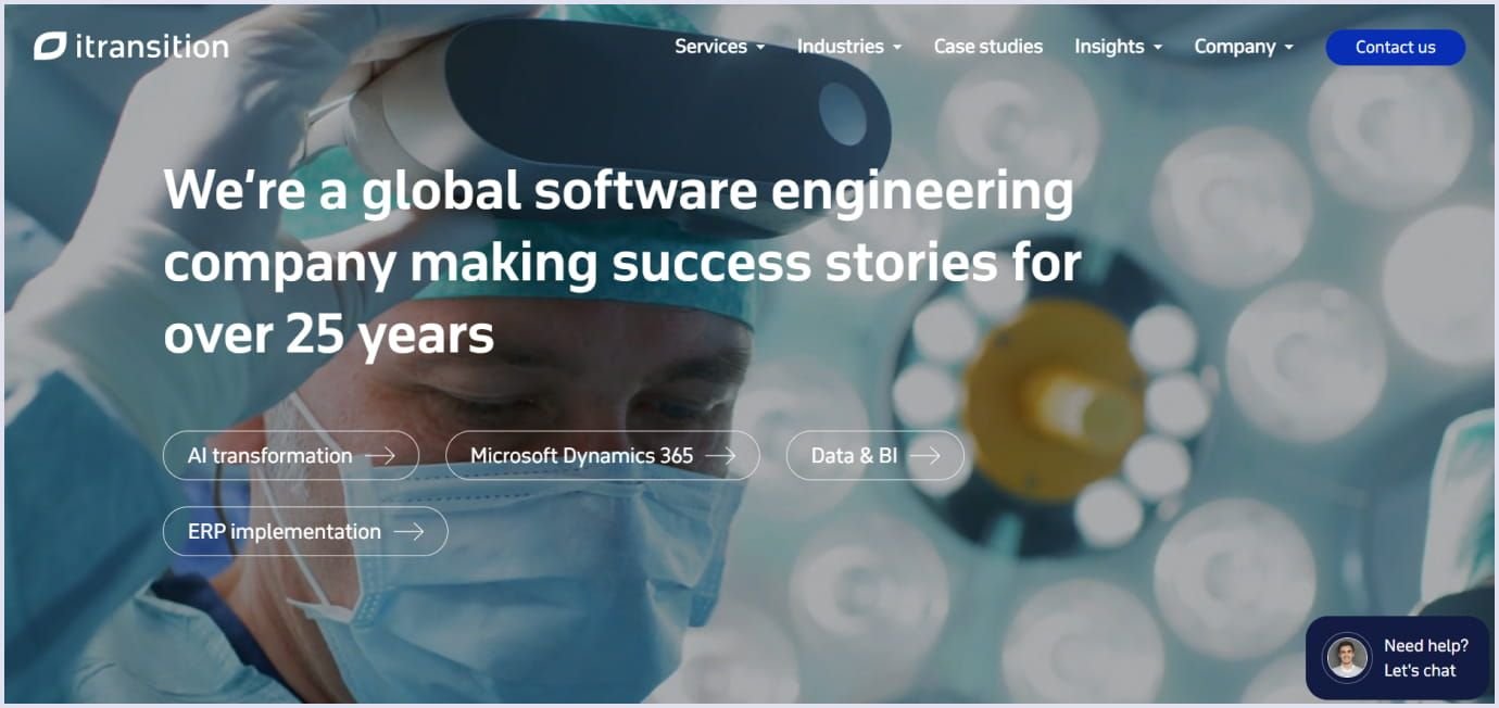 Itransition as a leading SaaS development company Itransition as a top SaaS development company