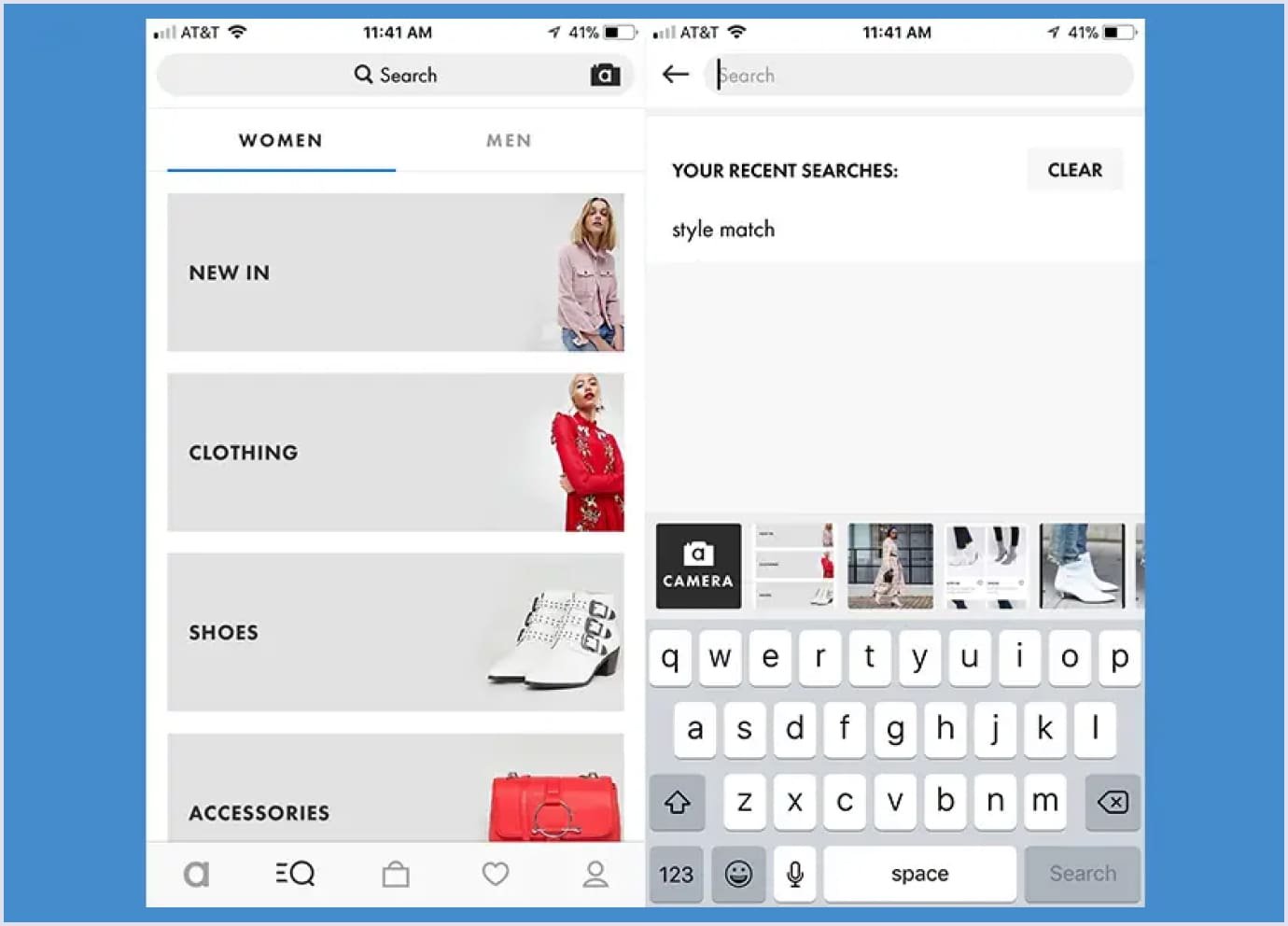 ASOS's Style Match AI service ASOS's Style Match AI feature