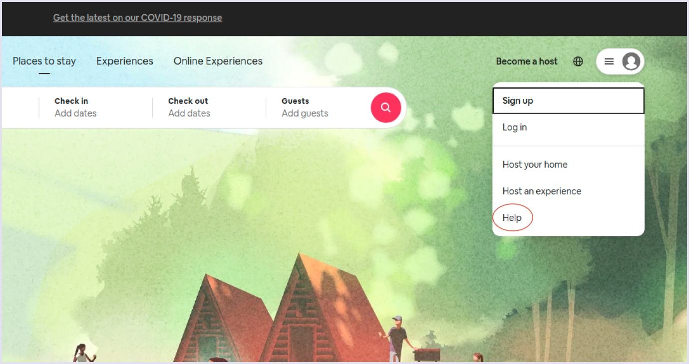 Travel website question section