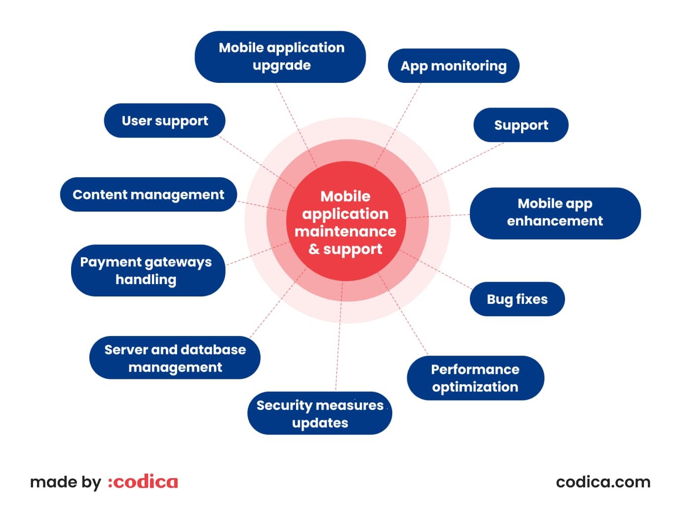Essential parts of maintenance & support step