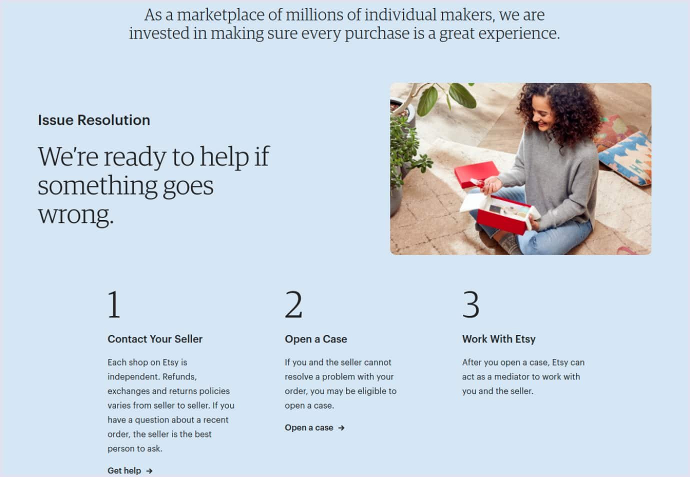 Feedback form by Etsy Etsy: feedback form