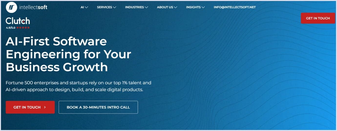 Intellectsoft as a leading SaaS development company Intellectsoft as a top SaaS development company