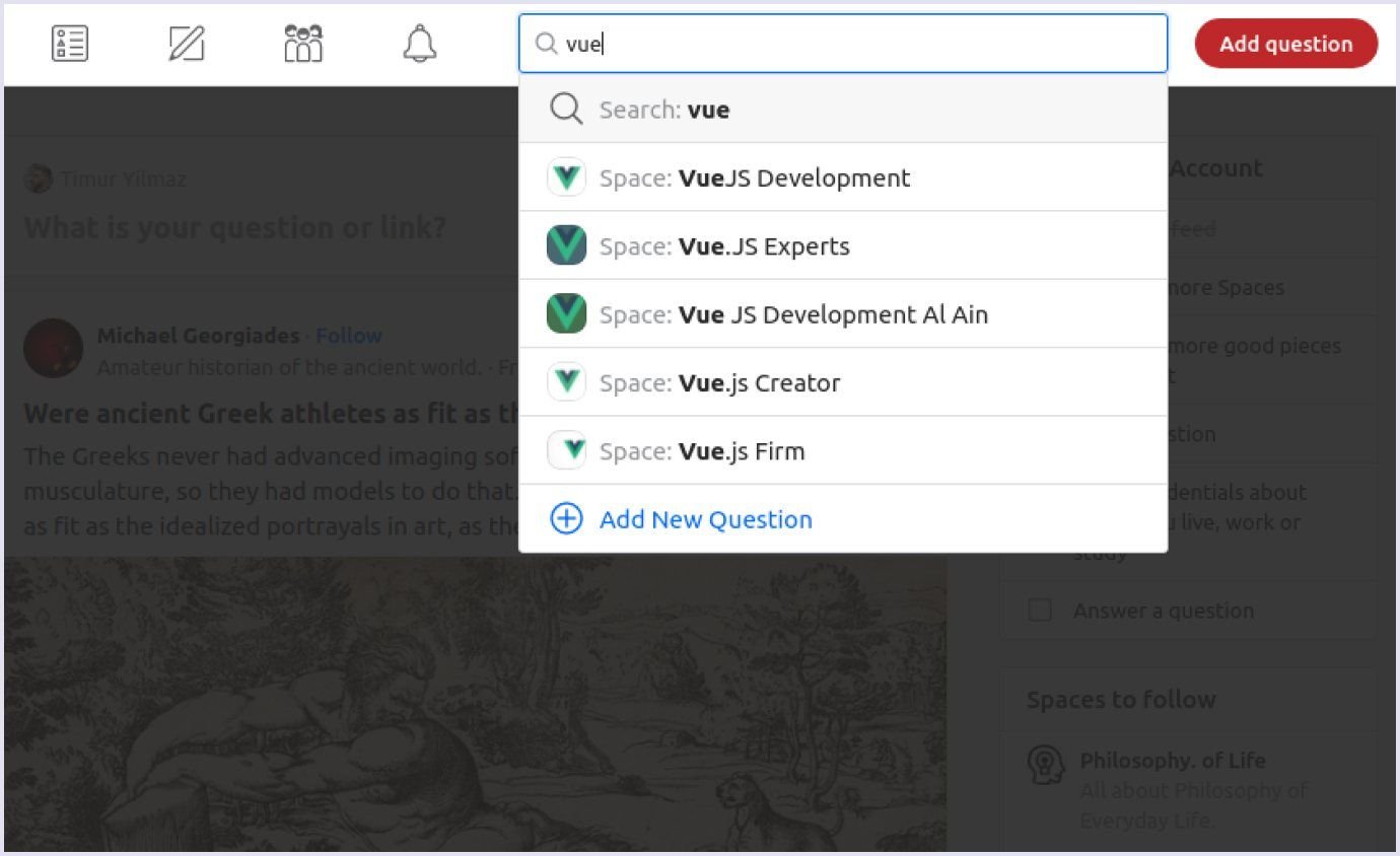 Predictive search on a question and answer website