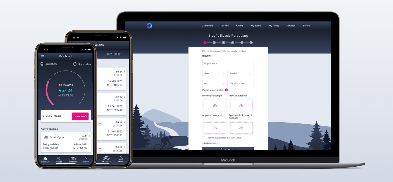 Insurance PWA built by Codica for Babel Cover Example of an Insurance PWA built by Codica for Babel Cover
