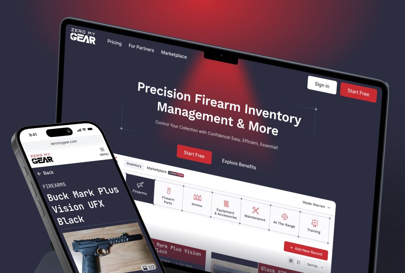 Consistent Product Design Zero My Gear UI showing clean layout and consistent visual system