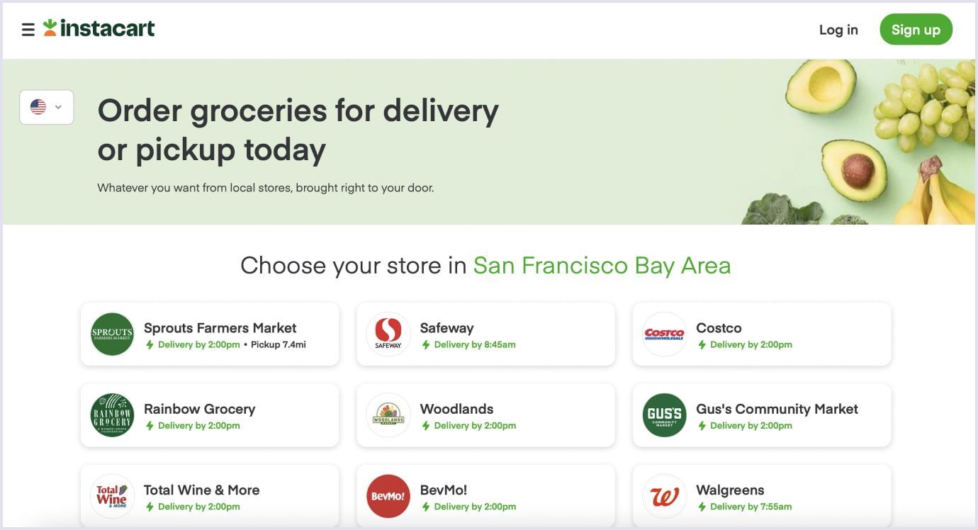 Instacart is one of the top online marketplaces in food industry.