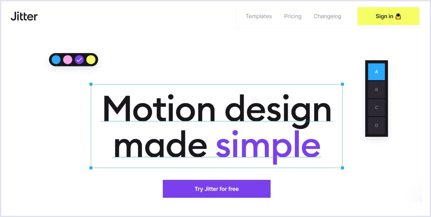 Sans-serif font in a starting page Starting page with sans-serif font